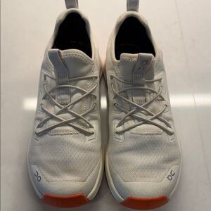On Running Kids' White and Orange Athletic Shoes